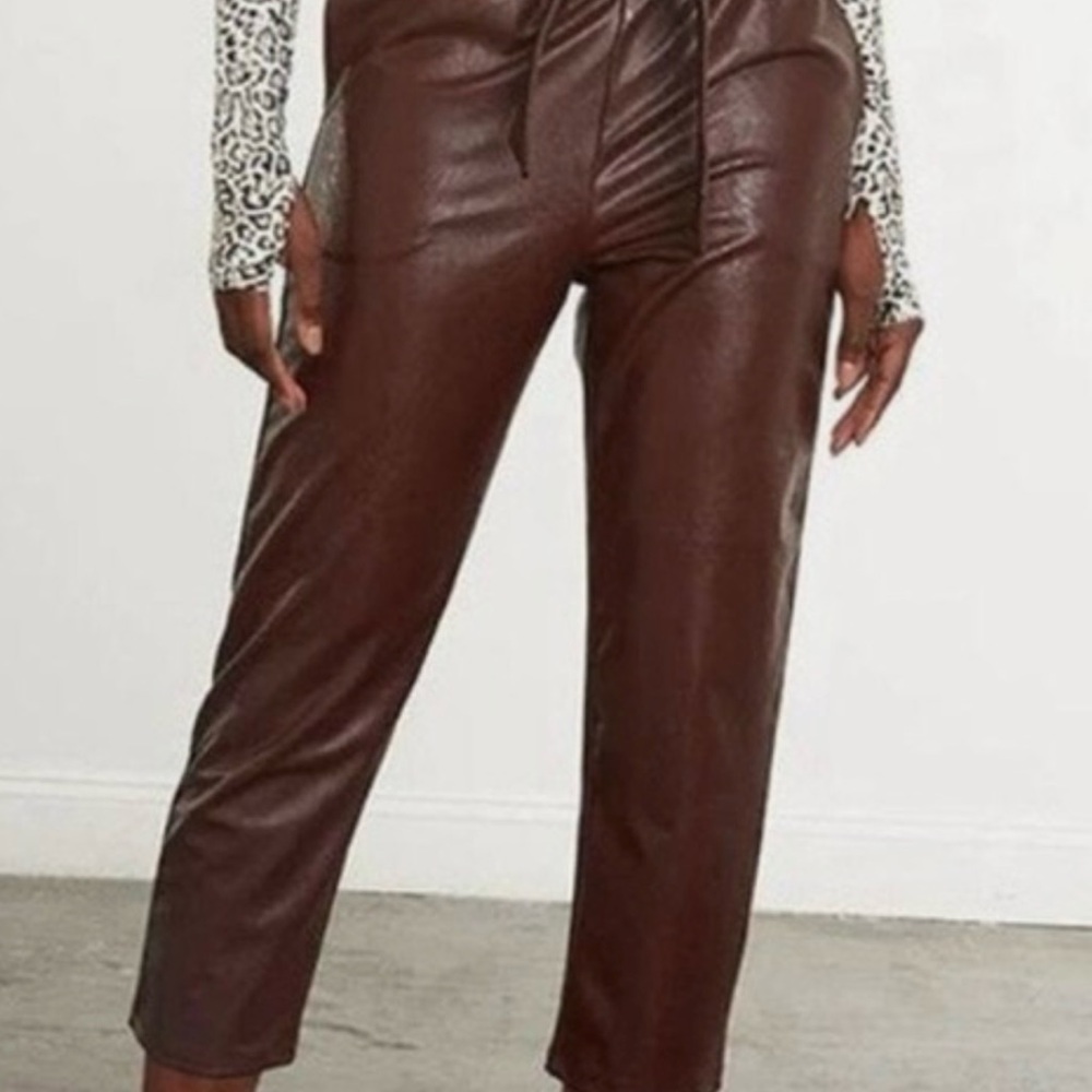 Commando Chocolate Ankle Leather Pants